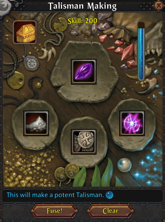Talisman Making crafting window